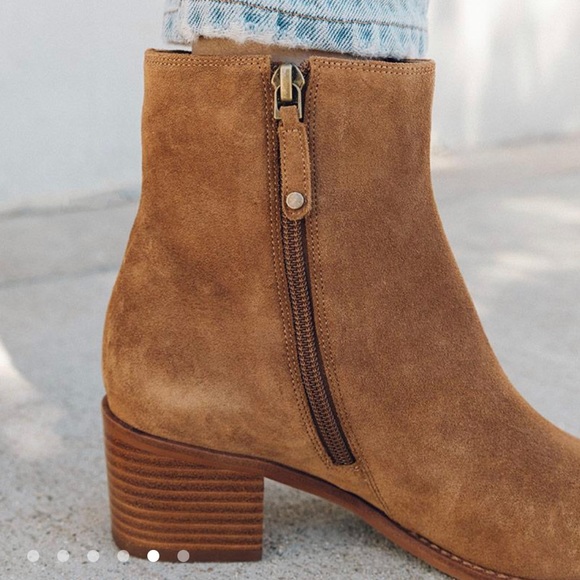 Soludos Fulton bootie in tan - Picture 7 of 9